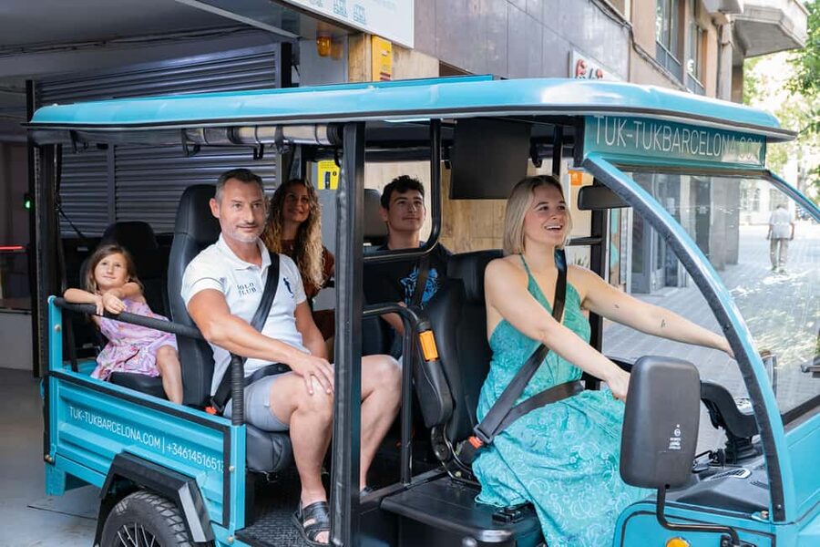 1,5-Hour Barcelona City & Beach Private Tuk-Tuk Tour - Olympic Port and the seaside view