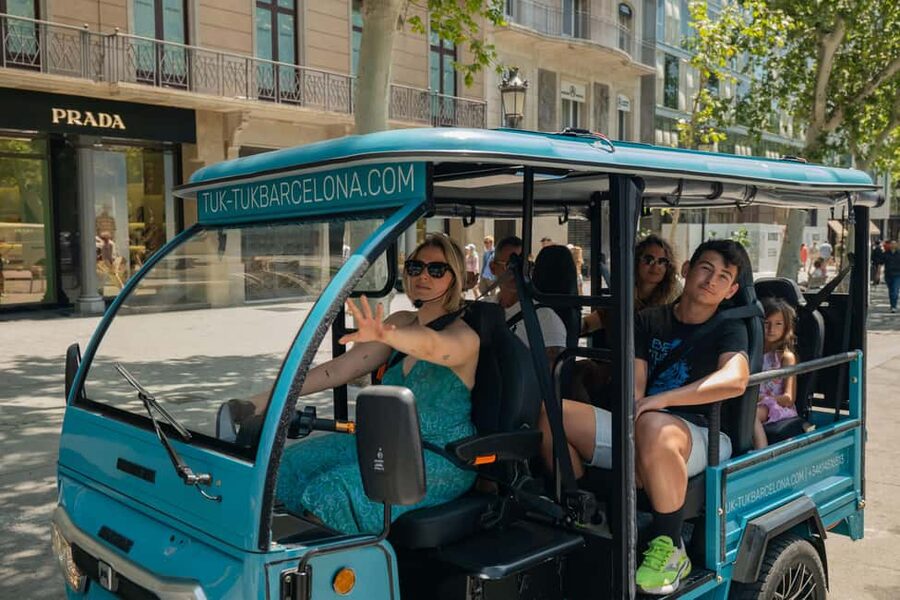 1,5-Hour Barcelona City & Beach Private Tuk-Tuk Tour - Ciutadella Park and Arc de Triomf