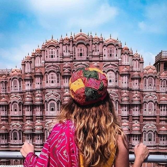 2 Days pink city jaipur sightseeing tour by tuk tuk - Hawa Mahal and the famous street facade