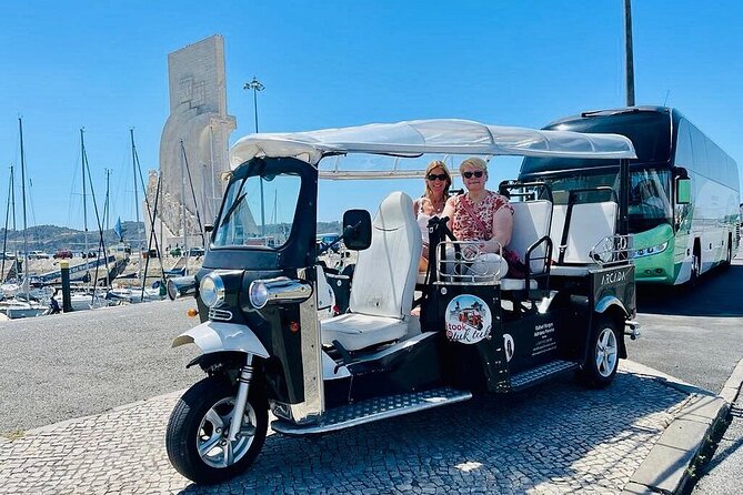 2 hours Tuk Tuk Tour of the Beautiful Belém District! must do while in Lisbon! - Meeting the figures at the Discoveries Monument