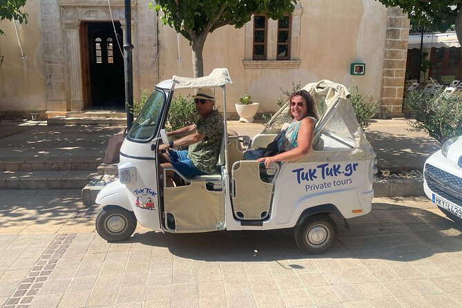 7 Villages Tuk Tuk Tour in Crete with Free Time in Sissi - Anissaras Main Beach and the Dia Island story