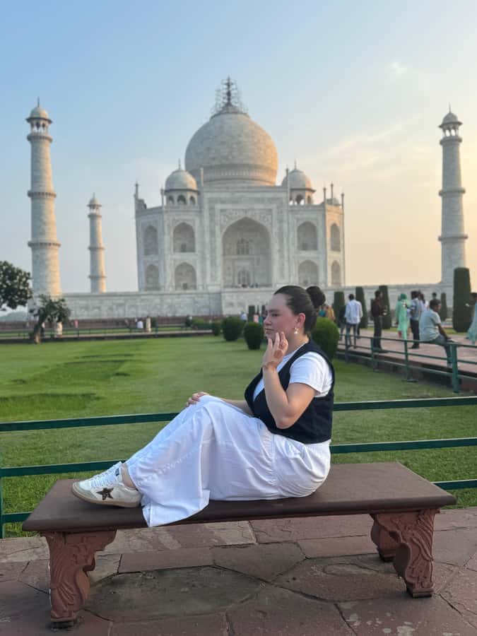 Agra: Taj Mahal Guided Tour with Tuk-Tuk - Mehtab Garden and the Taj from across the Yamuna