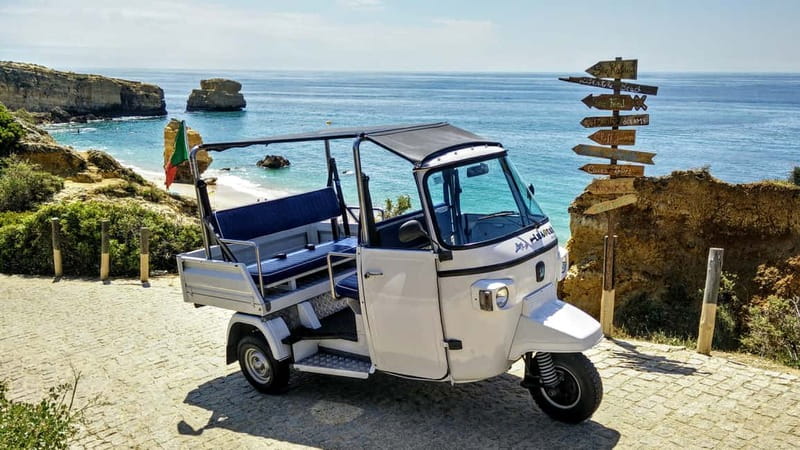 Albufeira: Tuk Tuk Ride with Old Town and Beaches - West coast scenery and São Rafael Beach