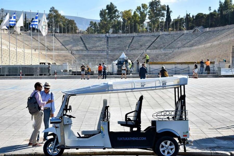 Athens: Private Evening Sightseeing Tour by Electric Tuk-Tuk - Plaka by tuk-tuk, where the vehicle earns its keep