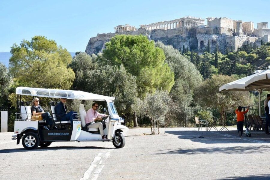 Athens: Private Evening Sightseeing Tour by Electric Tuk-Tuk - Roman Agora, Hadrian’s Library, and the Acropolis views