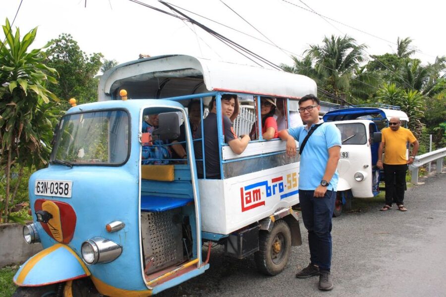 Authentic Mekong Delta: Tuk Tuk, Rowing Boat, Biking Tour - Garden-Pond-Cage farming in practical terms