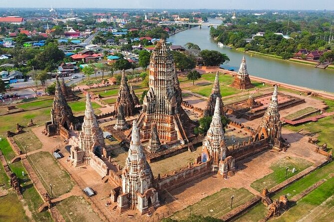 Ayutthaya Funky Frogy Tuk Tuk Experience With Famous Temple - Wat Chaiwatthanaram beside the river