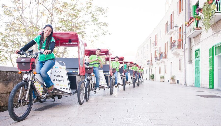 Bari: Old Town Guided Eco-Friendly Rickshaw Tour - Bari Cathedral and the old-town lanes