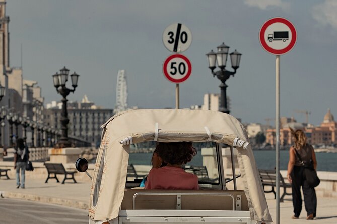 Bari Tuk Tuk tour along the coast - San Cataldo Lighthouse and the final coastal view