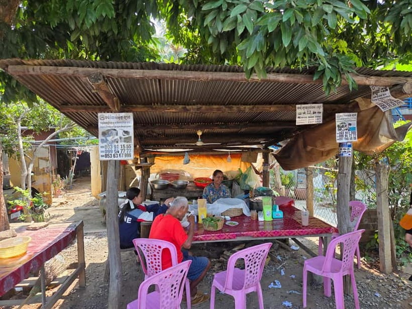 Battambang: Morning Tuk Tuk Food Tour of Our Iconic Dishes - Fish amok beside a family kitchen