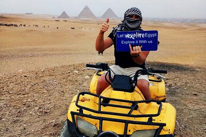 Best adventure around Giza Pyramids ,2hrs Camel Ride, Quad Bike and Tuk Tuk tour - A 30-minute camel ride around the pyramids