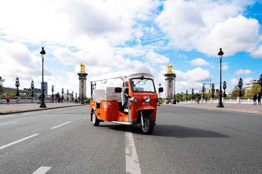 Best of Paris in 2 Hours by Private Electric TukTuk - Pont Alexandre III and the Champs-Élysées