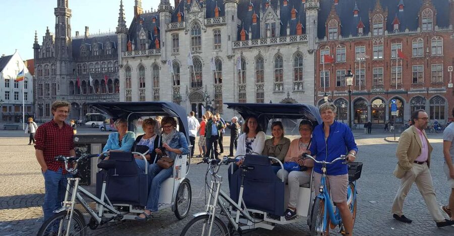 Bruges: Guided Rickshaw Tour - The two-hour route: quieter streets and local corners