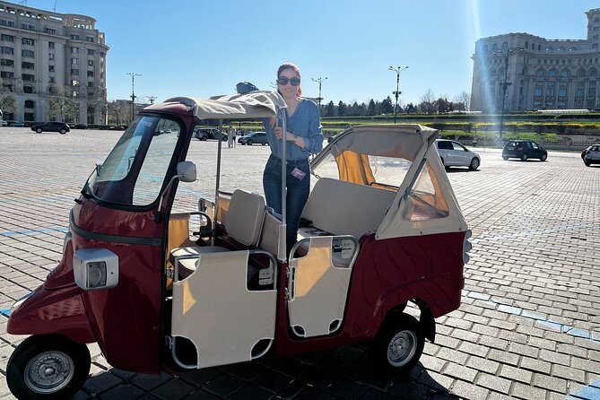 Bucharest Tuk Tuk City Tour - The Romanian Athenaeum and Calea Victoriei
