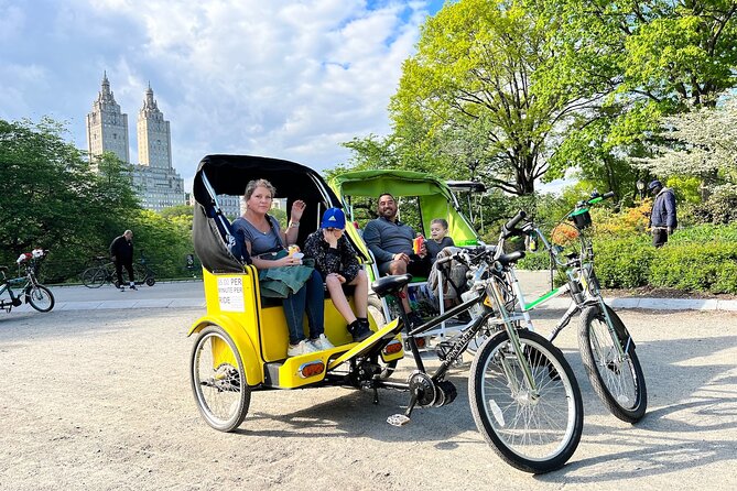 Central Park Film Spots Pedicab Tour - The guide makes the short ride work