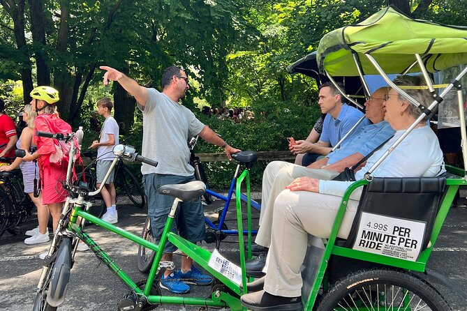 Central Park privet pedicab delux tour -1 hour - Pinebank Arch and the Elf snowball scene
