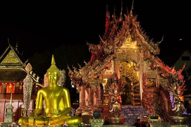 Chiang Mai Temples and Market Tuk Tuk Night Tour - Wat Lok Molee, just beyond the old walls