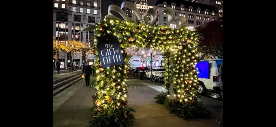 Christmas in New York: Pedicab Tour & Rockefeller Tree - Times Square as the meeting point or finish