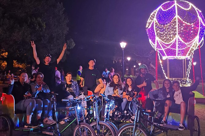 Christmas Lights Rickshaw Tour in Perth - St George’s Cathedral projection