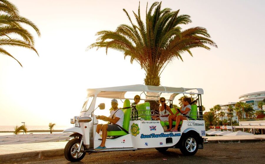 Costa Adeje: Secret Volcano Tuk Tuk Tour - The secret viewpoint above Costa Adeje