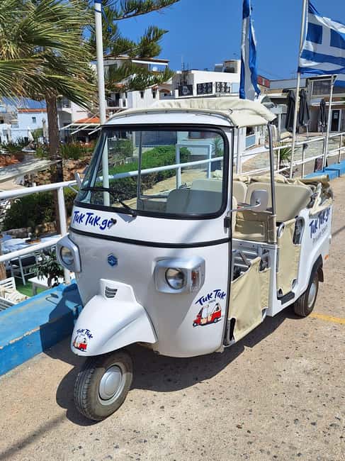 Crete: Malia, Potamos Beach, and Sissi Tuk Tuk Tour - Along Stalis beach road
