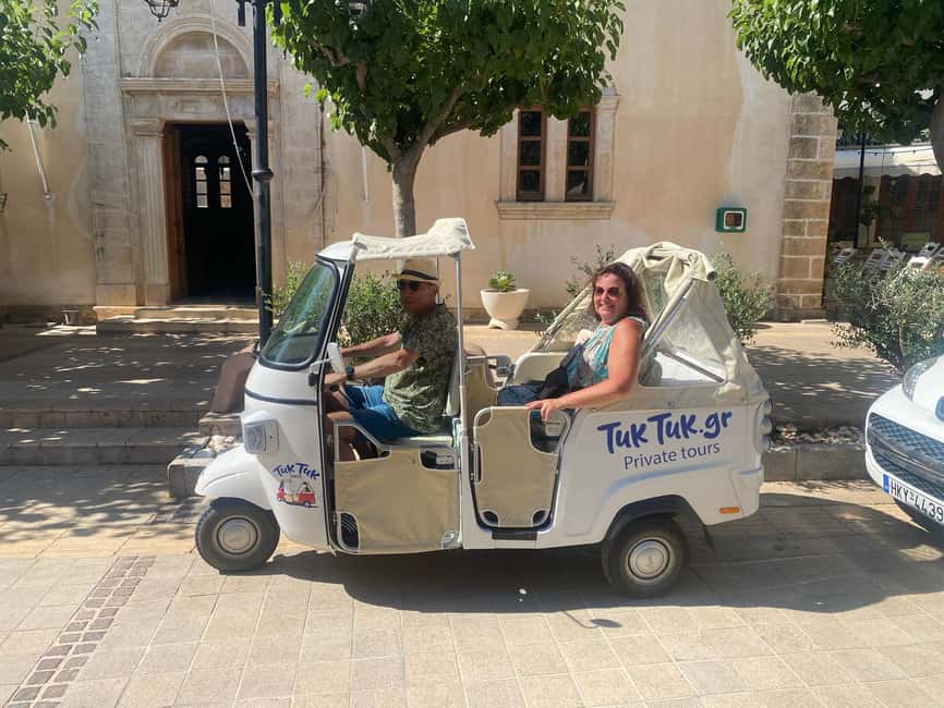 Crete: Private Tuk Tuk Tour of 7 Villages with Tastings - Language, group size, and practical details
