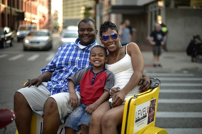 Detroit Guided Pedicab Tour Explore the City in Comfort - The Spirit of Detroit and the city-center ride