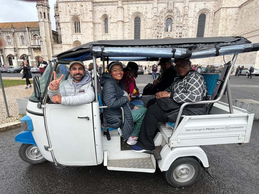 Discover beautiful Lisbon aboard a tuk tuk - Belém’s monuments and the taste of pastéis