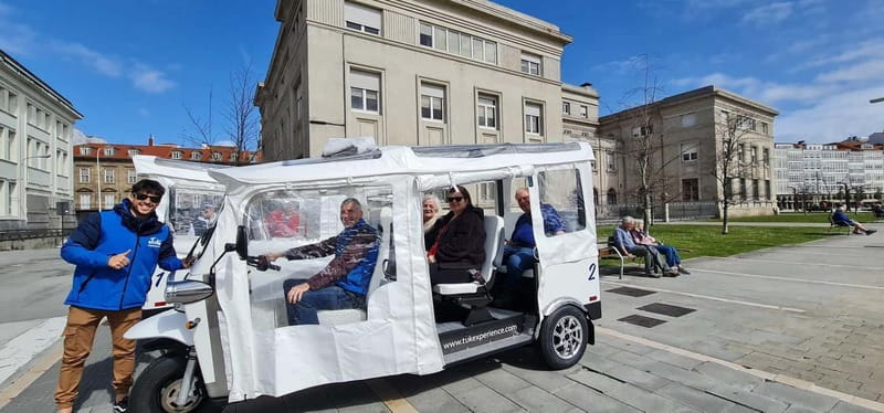 Discover Coruña: 60-Minute Private Tuk-Tuk Tour - Leaving the port and getting your bearings