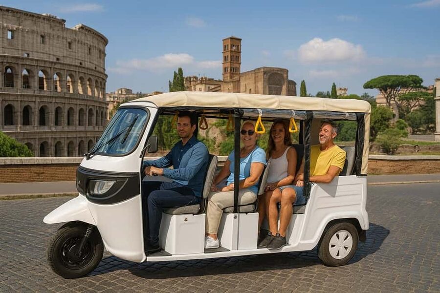 Electric Tuk-Tuk Photography Service of Rome - Choosing between the two routes