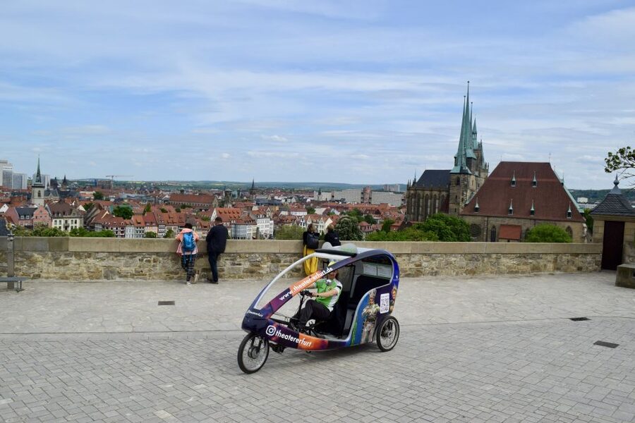 Erfurt: Guided Petersberg Citadel Tour by E-Rickshaw - St. Peter’s Church and the Defension Barracks
