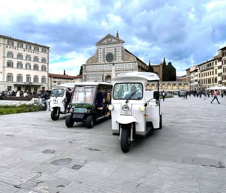 Florence: Eco Golf Car & e Tuk Tuk City Tour - Meeting at Museo Novecento