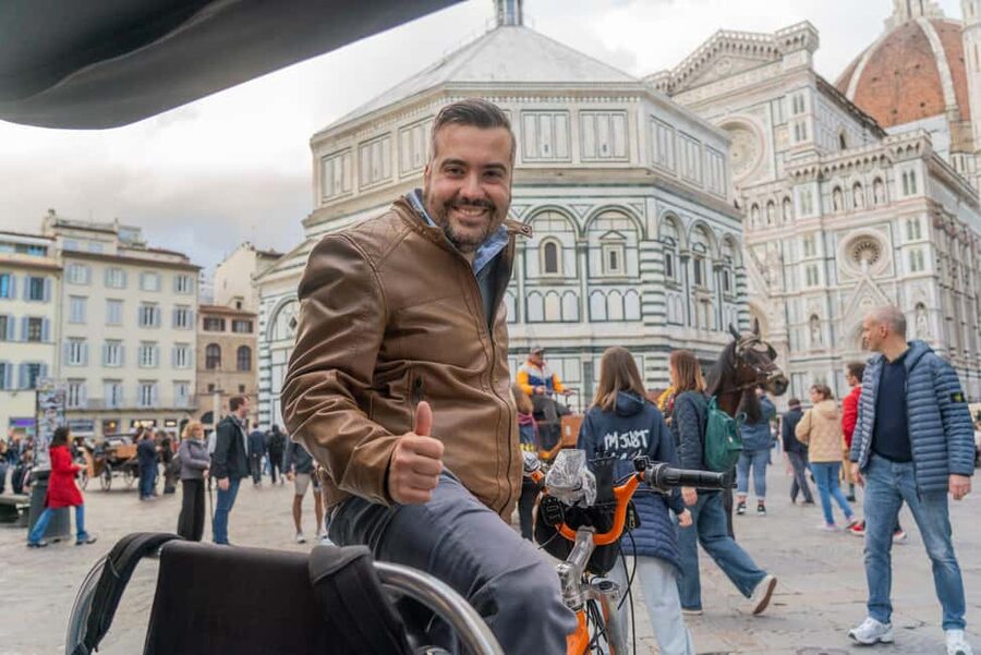 Florence: Private Transport by Rickshaw - From Santa Maria Novella toward Florence’s center