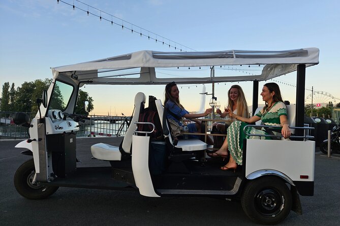 Fondue and wine private Tuk Tuk tour in Geneva - Saint Pierre Cathedral and the old arsenal