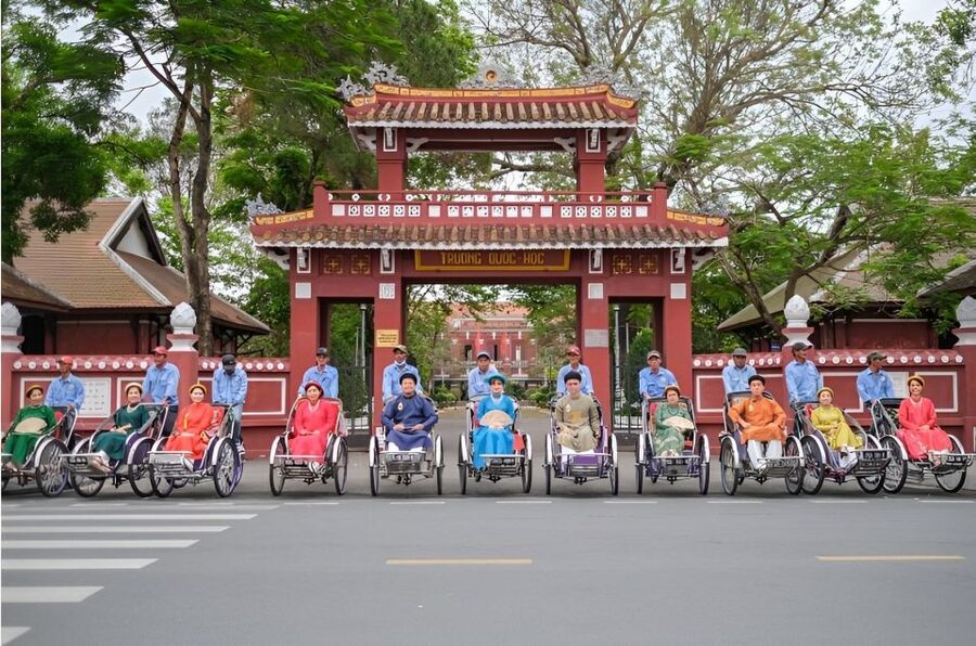 From Hue: Hue Evening Foodie Cyclo Tour. - Beef noodles provide the hearty course