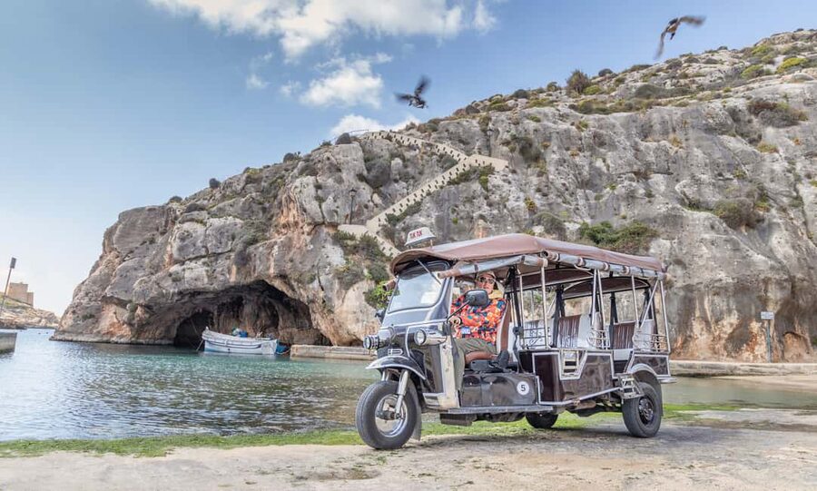 From Malta: Gozo Tuk-Tuk Tour with Comino Mini Cruise - The Citadel in Victoria