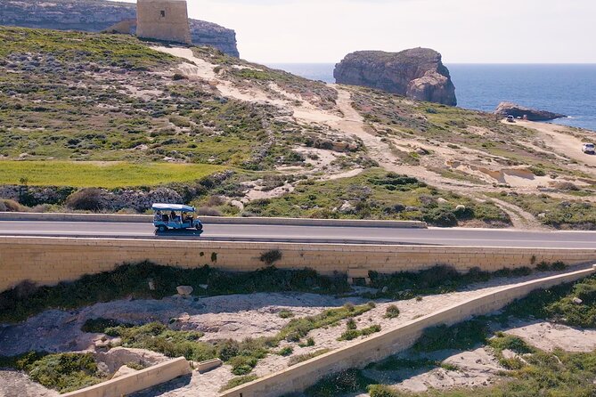 From Malta: Gozo TukTuk Tour with Comino Mini Cruise - Qbajjar Bay and Marsalforn