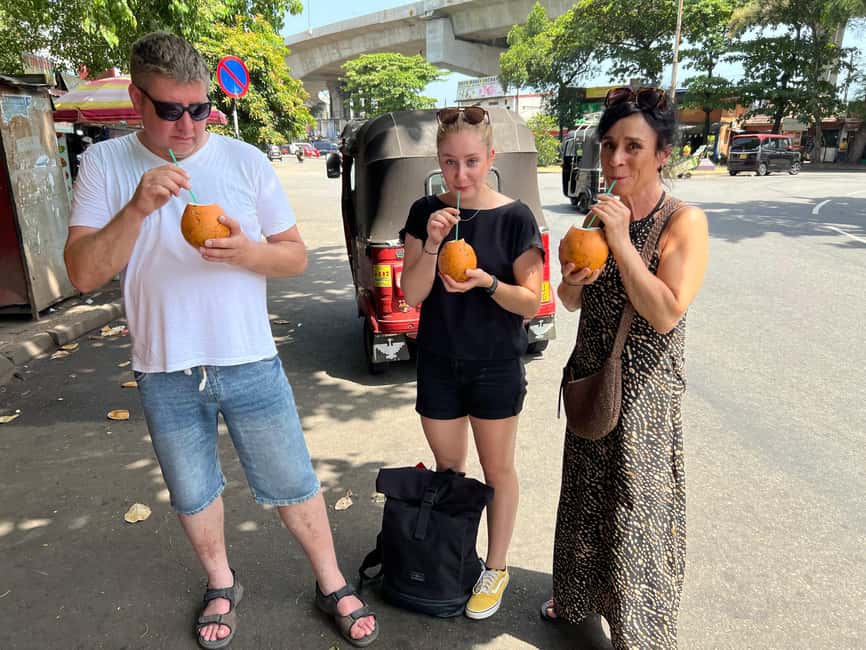 From Negombo: Colombo City Tour by Tuk Tuk with Hotel Pickup - Tea tasting, street food, and the optional stops