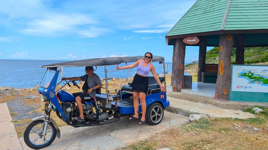 From Pattaya: Day Tour Koh Sichang Island with Tuktuk Tour - Leaving Pattaya and crossing from Koh Loi