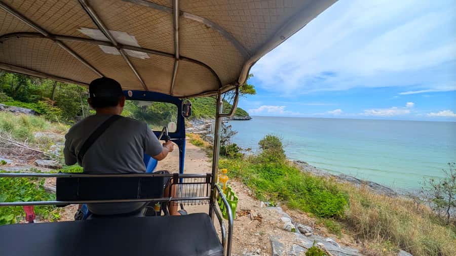 From Pattaya: Day Tour Koh Sichang Island with Tuktuk Tour - Laem Chakrapong and the sea cave at Tam Talu