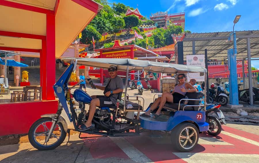 From Pattaya: Day Tour Koh Sichang Island with Tuktuk Tour - Two slow hours at Hat Tham Phang
