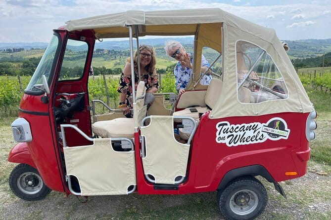 From San Gimignano: Tuscany Wine tour by Tuk Tuk with Lunch - Scenic stops that give the drive a purpose