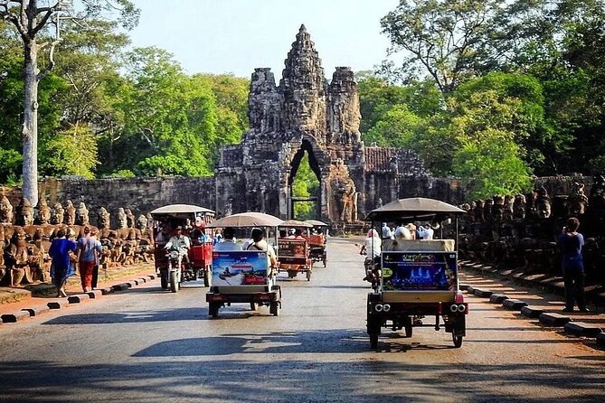 Full Day Angkor Complex by Tuk Tuk - (Optional Sunrise) - Entering Angkor Thom through the Victory Gate