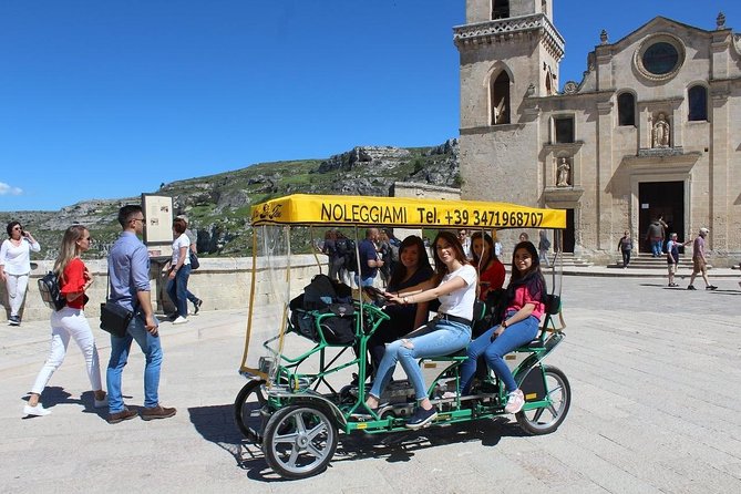 Grand Tour of the Stones in Electric Rickshaw - Sasso Barisano and the view toward the Gravina