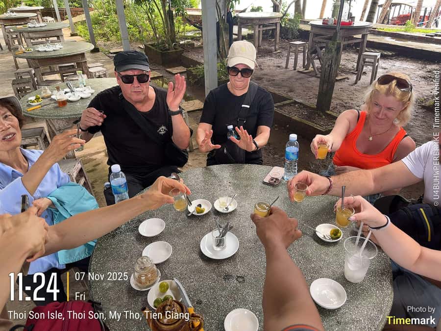 HCM: Authentic Mekong Delta - Boat, TukTuk, Khot Cake Making - Key points at a glance