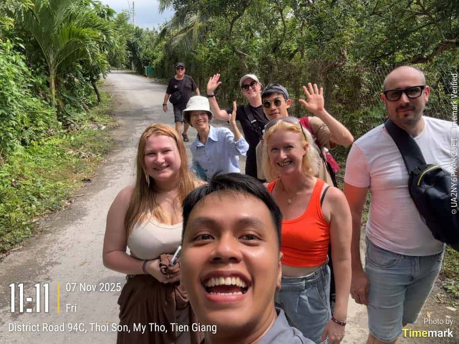 HCM: Authentic Mekong Delta - Boat, TukTuk, Khot Cake Making - Coconut Island and the village tuk-tuk ride