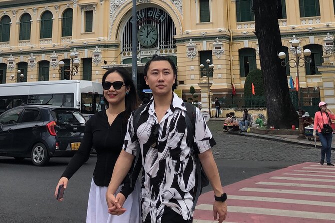 Ho Chi Minh City with Street Food Tour by Cyclo - The Central Post Office is the strongest architecture stop