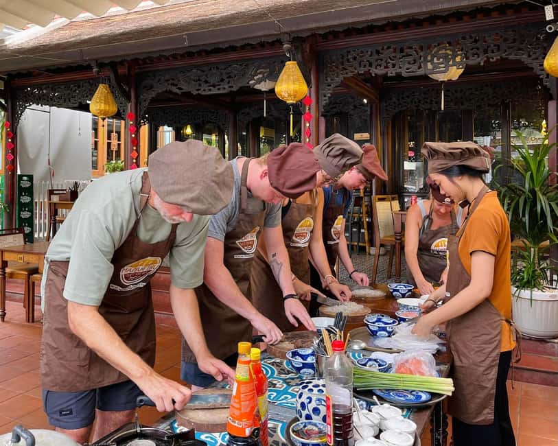 Hue City: Cyclo, Market Tour & Cooking Class at Madam Thu - A foot bath before the cooking starts