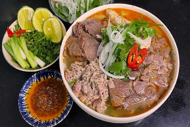 Hue Food Tour by Walking or Cyclo or Motorbike with Driver - Finish beside the Nhu Y River with Hue’s most local flavors