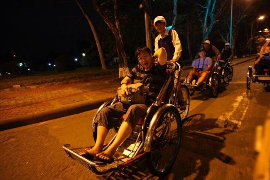 Hue: Night Street Food Tour by Cyclo with a Local Guide - Com hen, the dish tied to the Perfume River